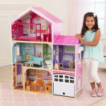 Casuta mare din lemn Avery DollHouse KidKraft de joaca cu papusi - cu sunete si lumini